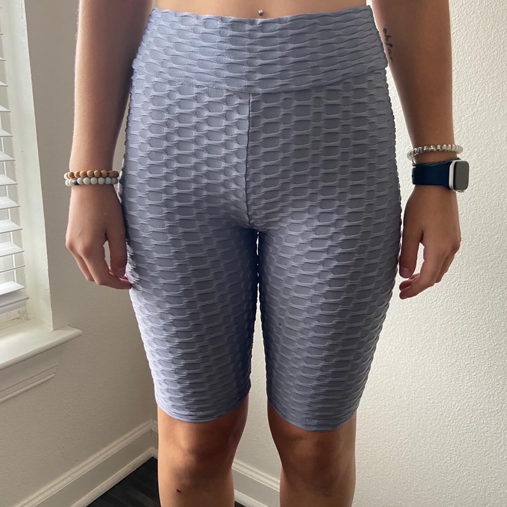 Gray biker shorts